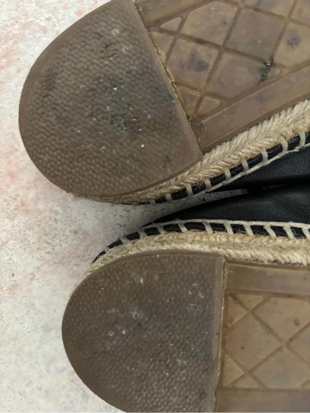 Chanel Lambskin CC Espadrilles logo flats shoes monogram platforms